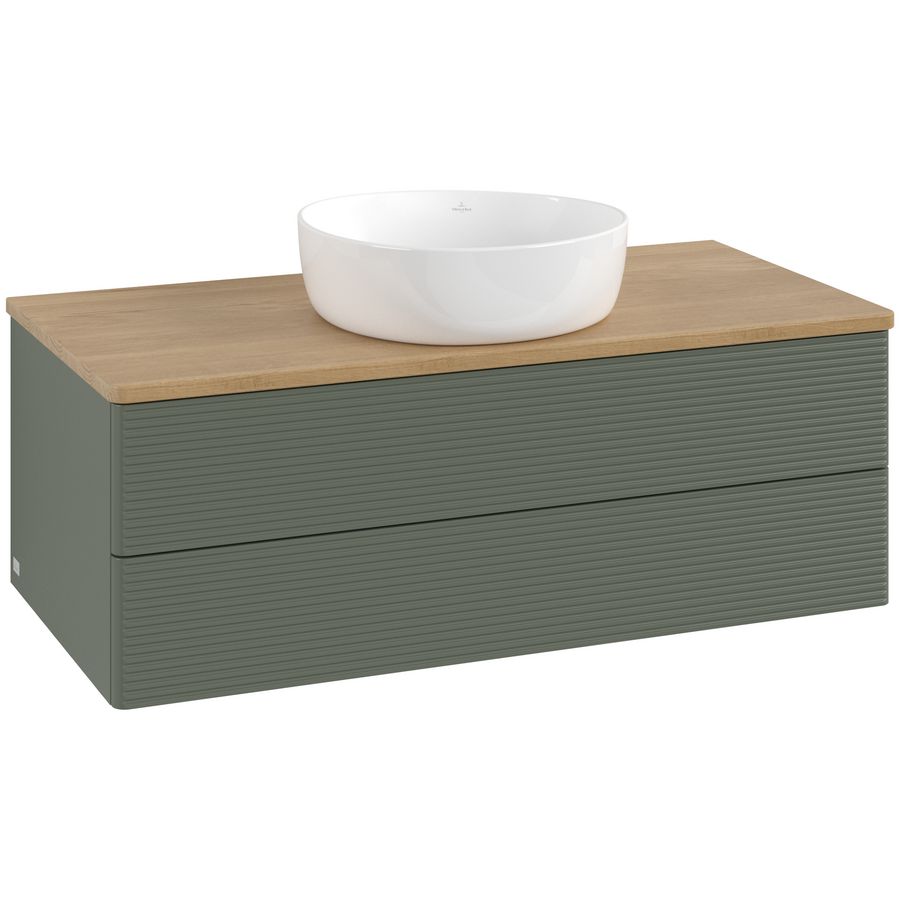 Wastafelonderkast Antao 1000x360x500mm L.Green Matt Lacquer L20111HL