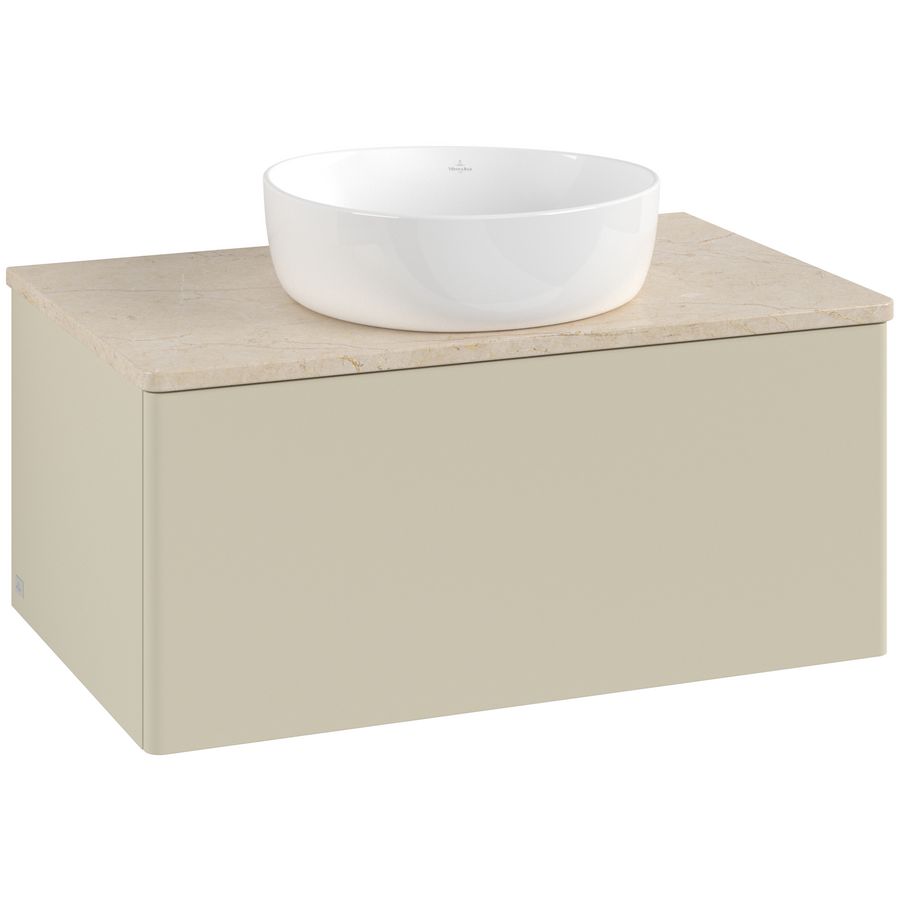 Wastafelonderkast Antao 800x360x500mm S.Grey Matt Lacquer L30013HJ