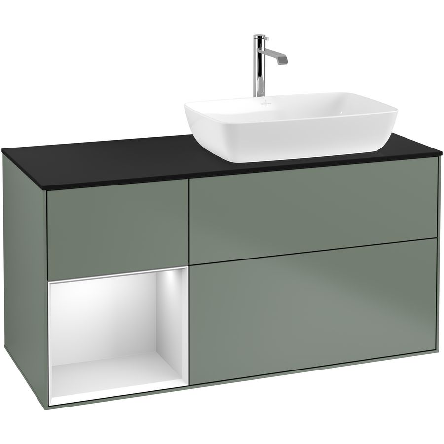 Wastafelonderkast Finion 1200x603x501mm Olive Matt Lacquer G802MTGM