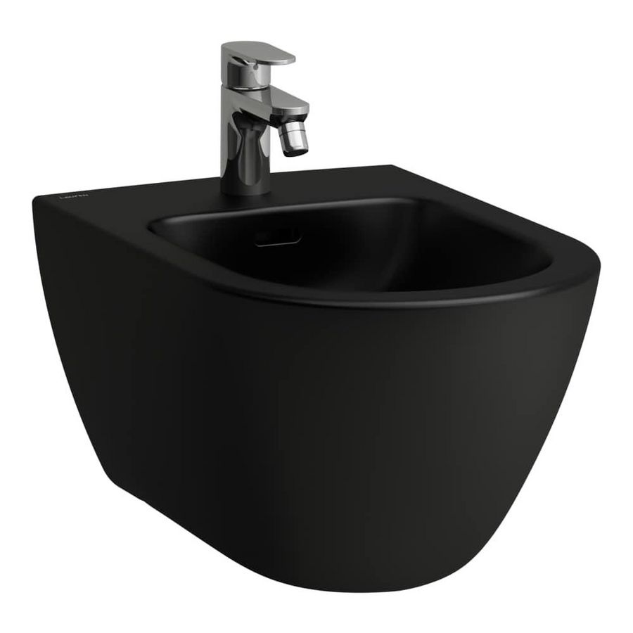 Wandbidet PRO-X verborgen bevestiging met kraangat Mat Zwart