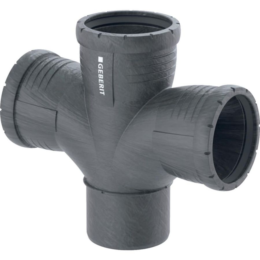 Silent-Pro PP-MX stroom T-stuk 87,5° dubbel 90mm 3x mof/spie