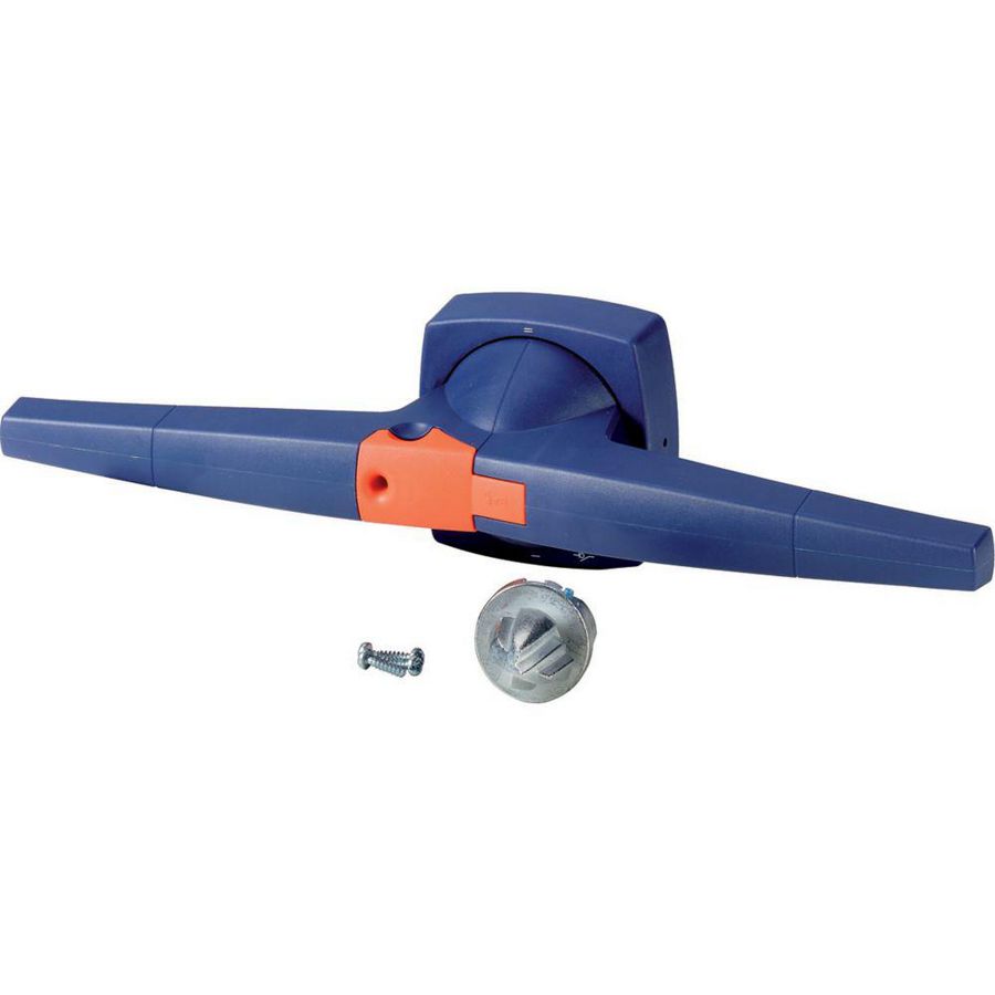 Draaigreep omschakelmechaniek 14mm blauw hangslot KO5DB/P
