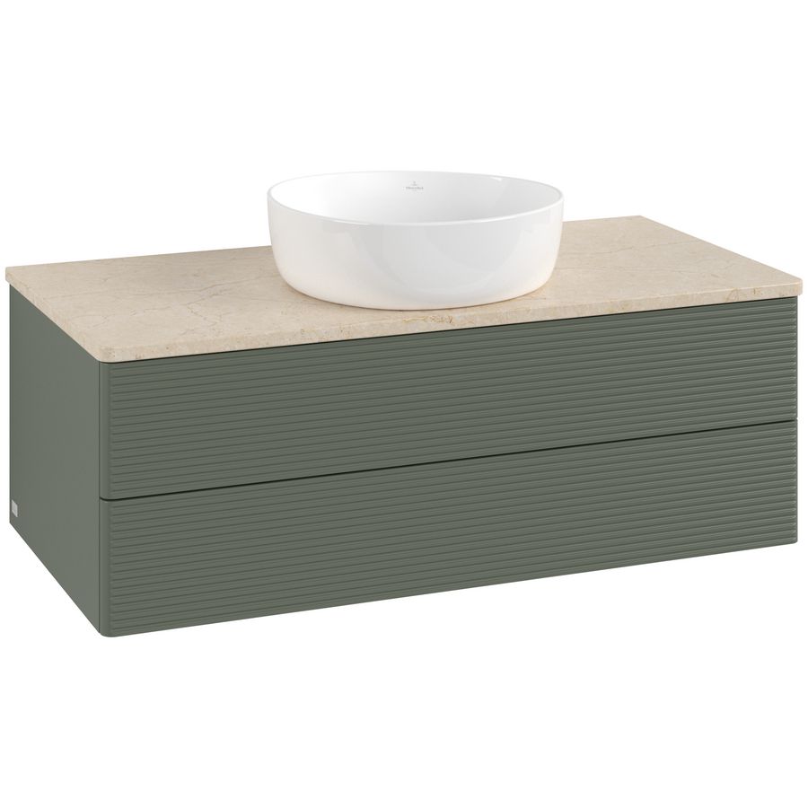 Wastafelonderkast Antao 1000x360x500mm L.Green Matt Lacquer L20113HL