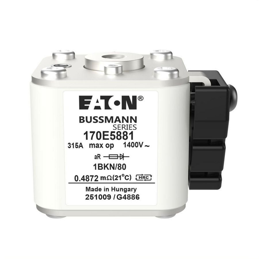 Zekering hoge snelheid 315A AC 1400V 100kA size 1 aR IEC Ty