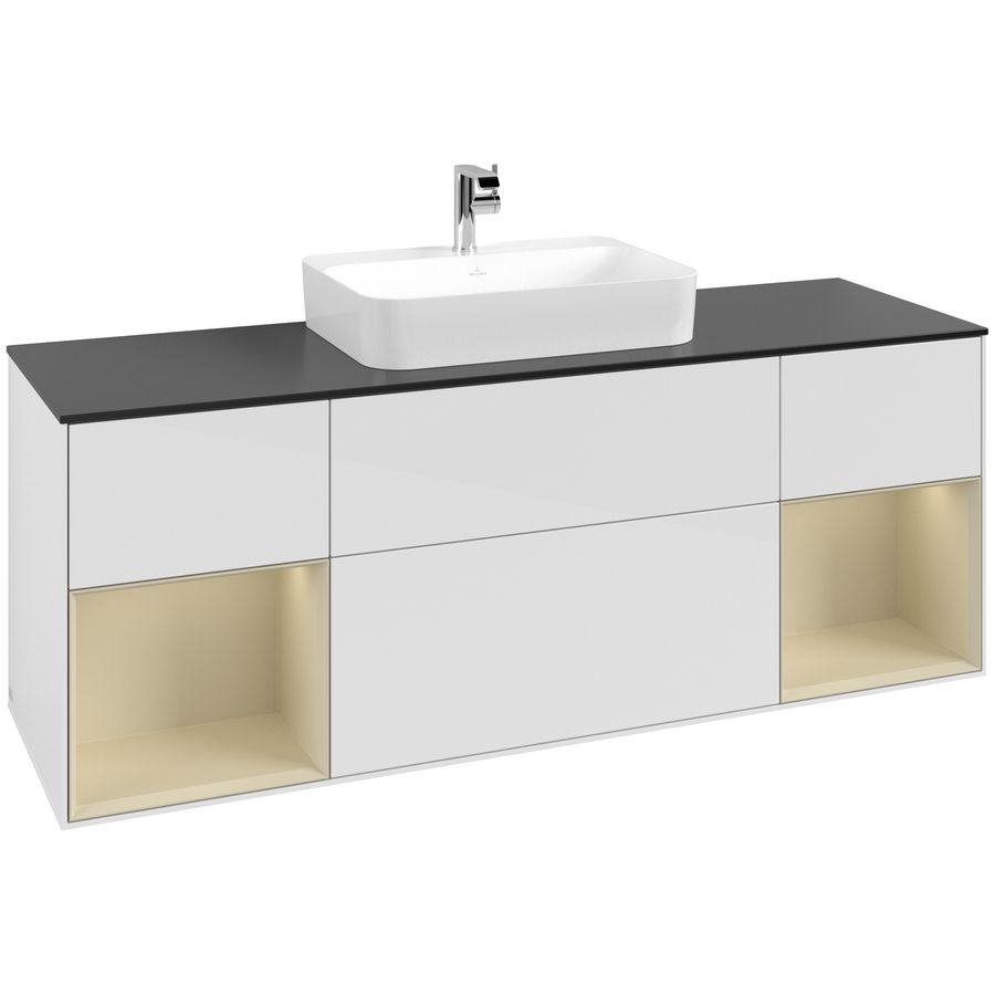 Wastafelonderkast Finion 1600x603x501mm G.White.L F452HJGF