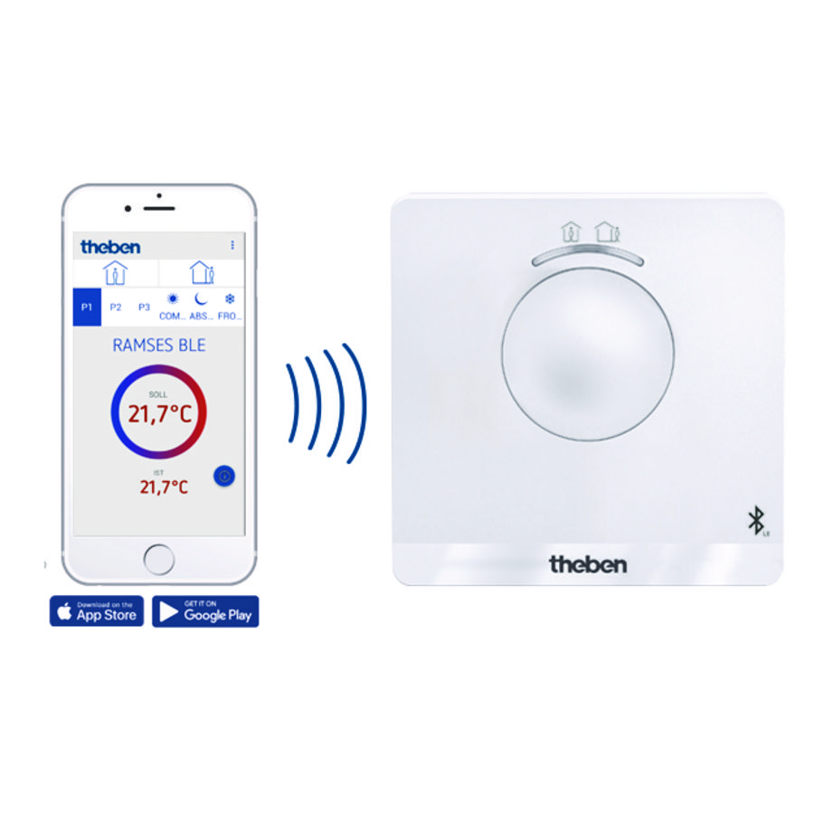 Digitale-thermostaatklok weekprogramma app bediening