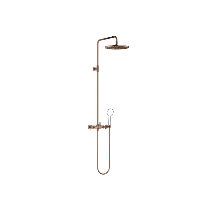 TARA Showerpipe z.handdouche 300mm Brons gebors.