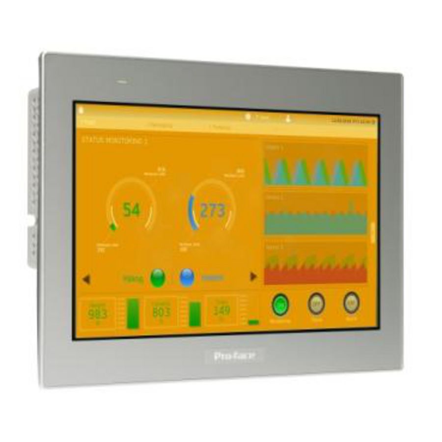 12"W touch panel display 2COM 2Ethernet USB host&dev. 24VDC