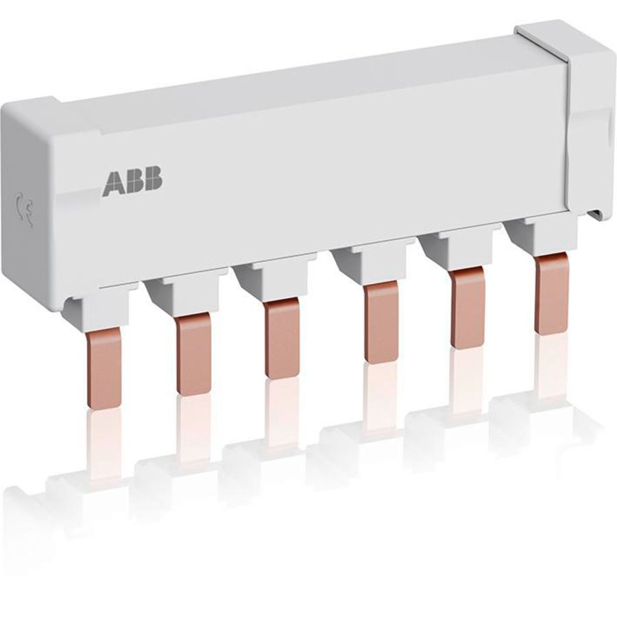 Verzamelrail 3-fase voor 2 MS165 Ie=125A