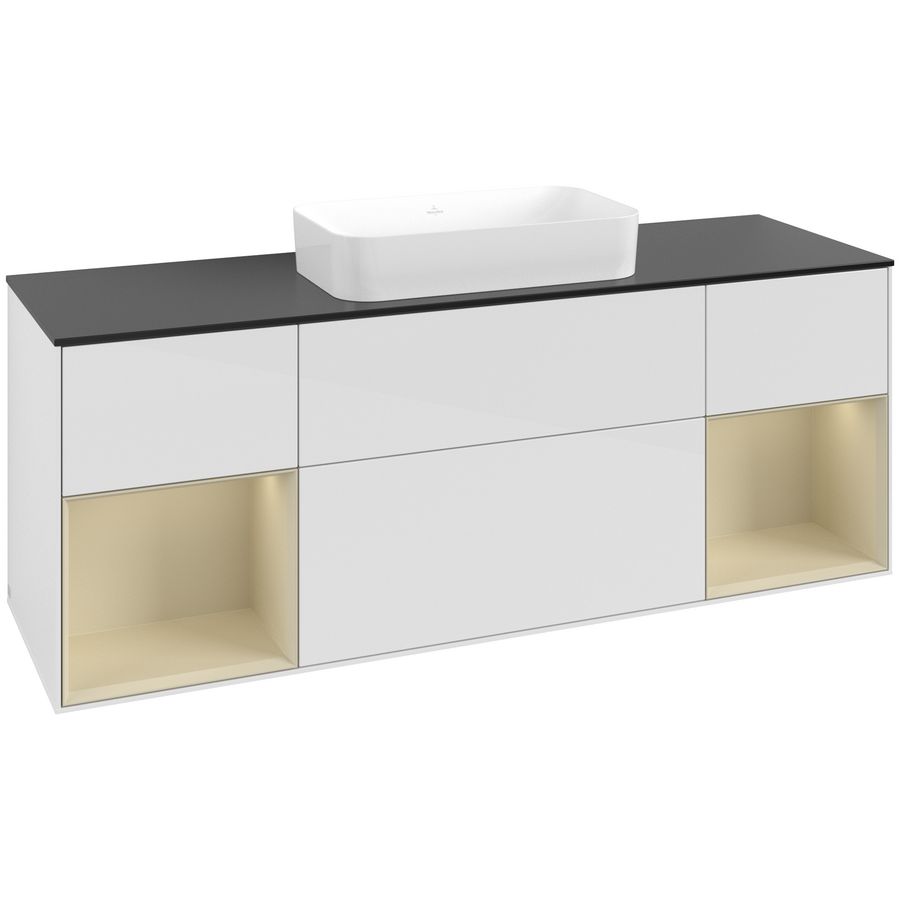 Wastafelonderkast Finion 1600x603x501mm G.White.L F742HJGF
