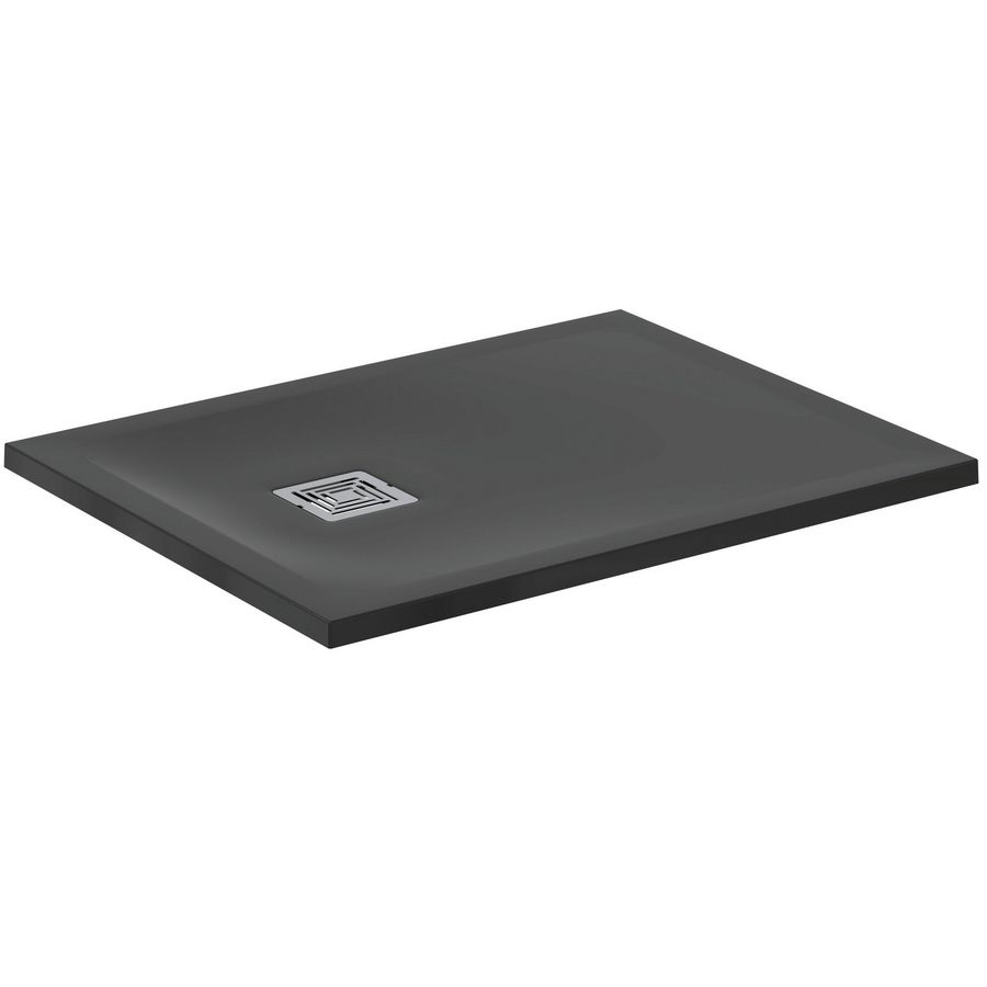Douchebak Rechthoekig 900x700x30mm Zwart Ultra Flat S +