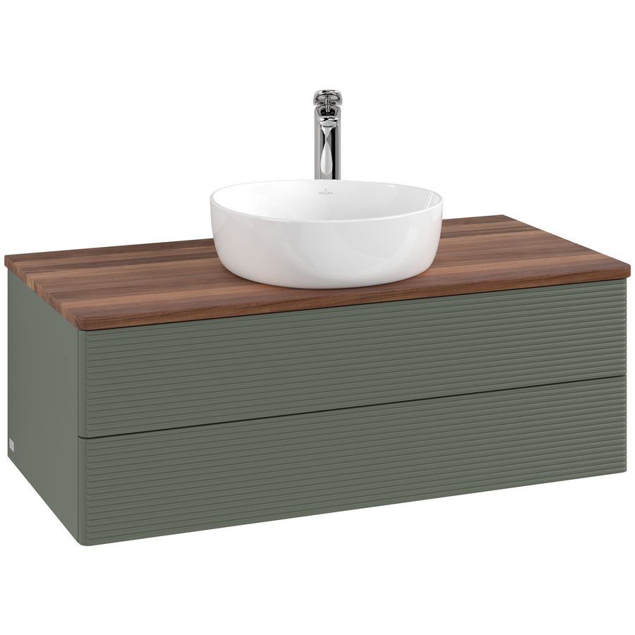 Wastafelonderkast Antao 1000x360x500mm L.Green Matt Lacquer L20152HL
