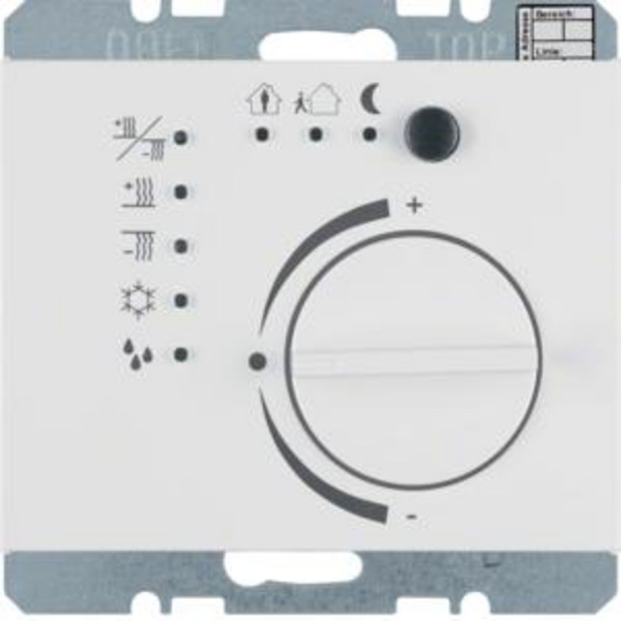 Thermostaat met regelknop KNX berker K.1 polarwit