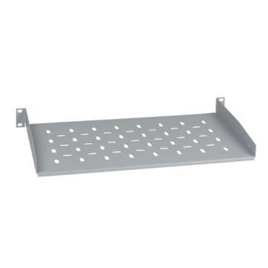 Vast legbord 19" 1HE 250mm Maximale belasting 15kg RAL7035