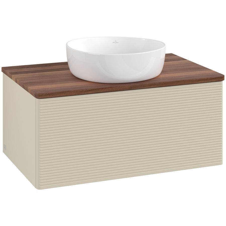 Wastafelonderkast Antao 800x360x500mm S.Grey Matt Lacquer L30112HJ