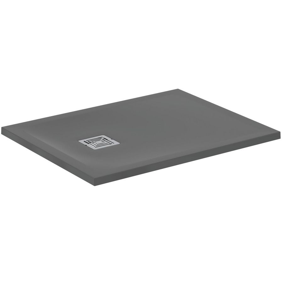 Douchebak Rechthoekig 900x700x30mm Betongrijs Ultra Flat S +