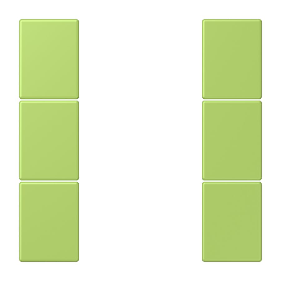 Tastafdekking F50 3-voudig compleet LC32052 KNX