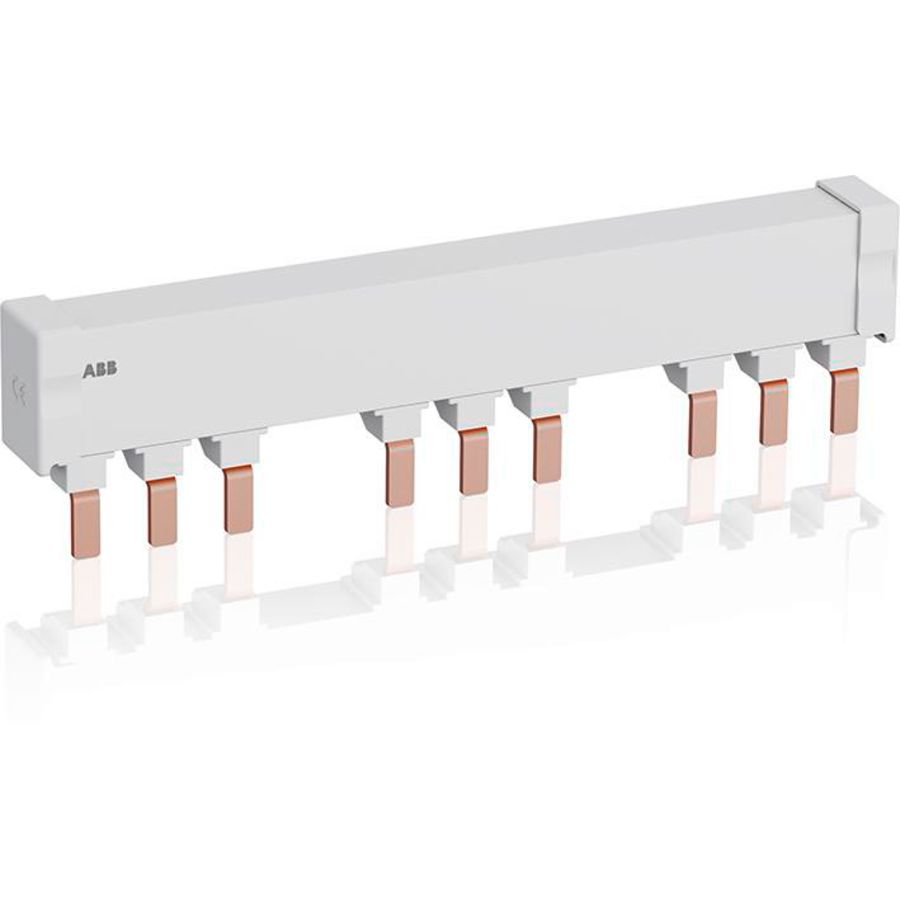 Verzamelrail 3-fase voor 3 MS165 met 2 HK/SK Ie=125A