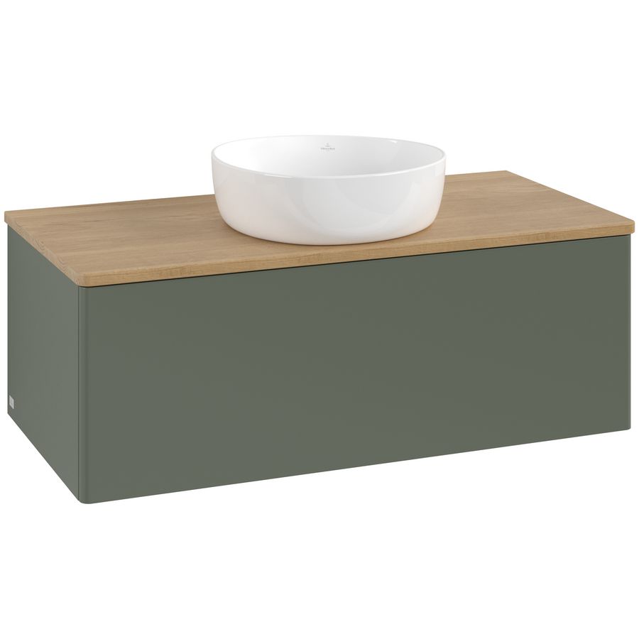 Wastafelonderkast Antao 1000x360x500mm L.Green Matt Lacquer L31011HL