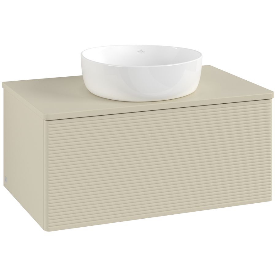 Wastafelonderkast Antao 800x360x500mm S.Grey Matt Lacquer L30150HJ