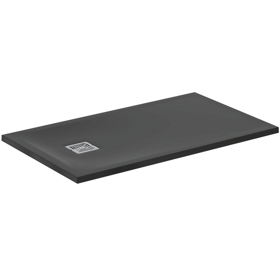 Douchebak Rechthoekig 1200x700x30mm Zwart Ultra Flat S +