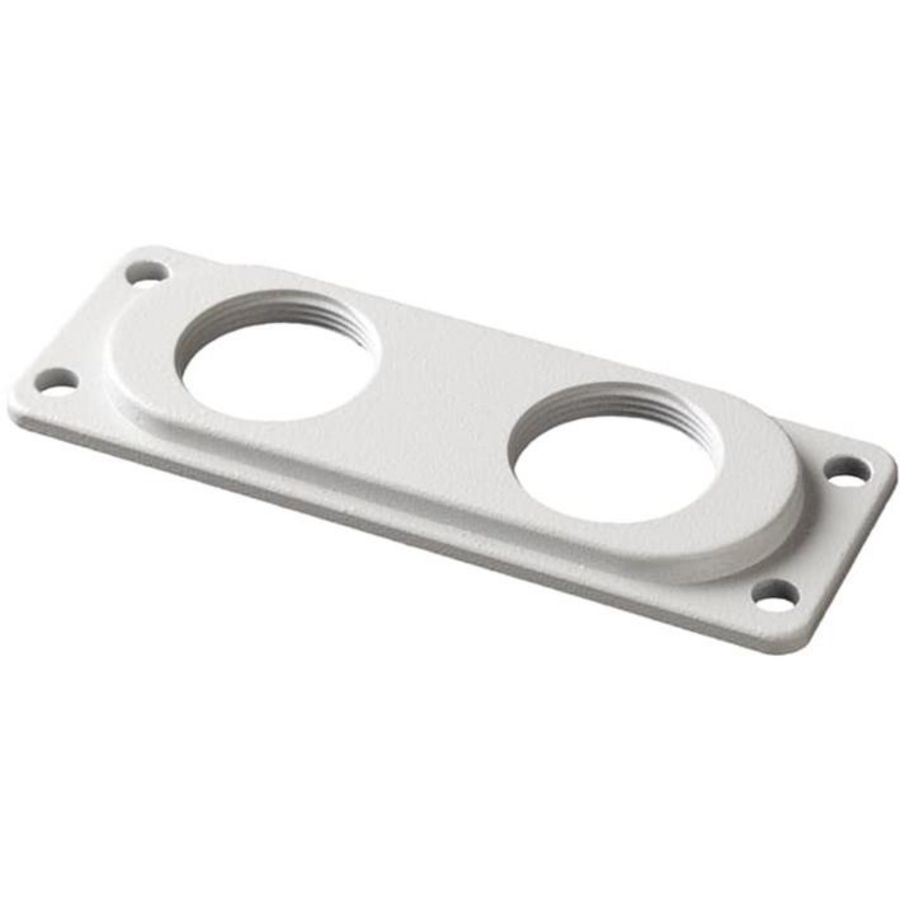 Kunststof B-flens voor 2xM25