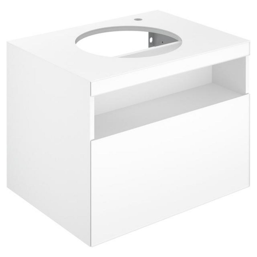 Ondbw.kast lade,kraang. rechts wcd/licht 800x550x490mm kasjmier