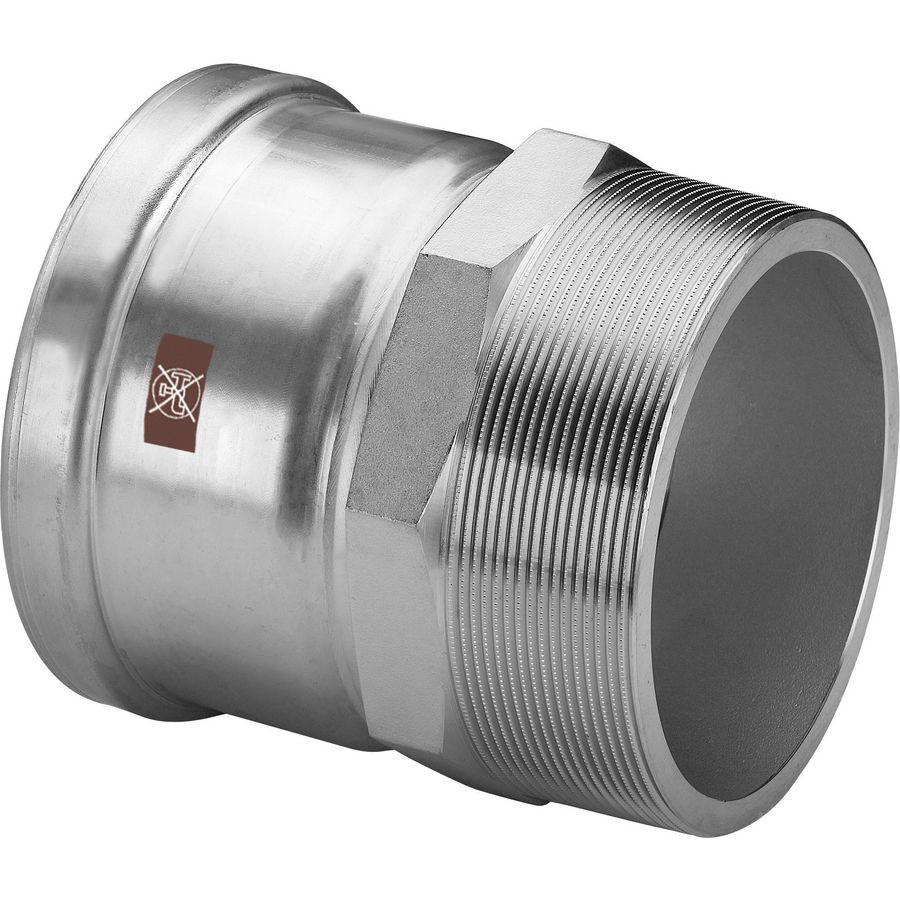 Puntstuk TEMPONOX persaansluiting RVS 76,1x2.1/2" 1711XL