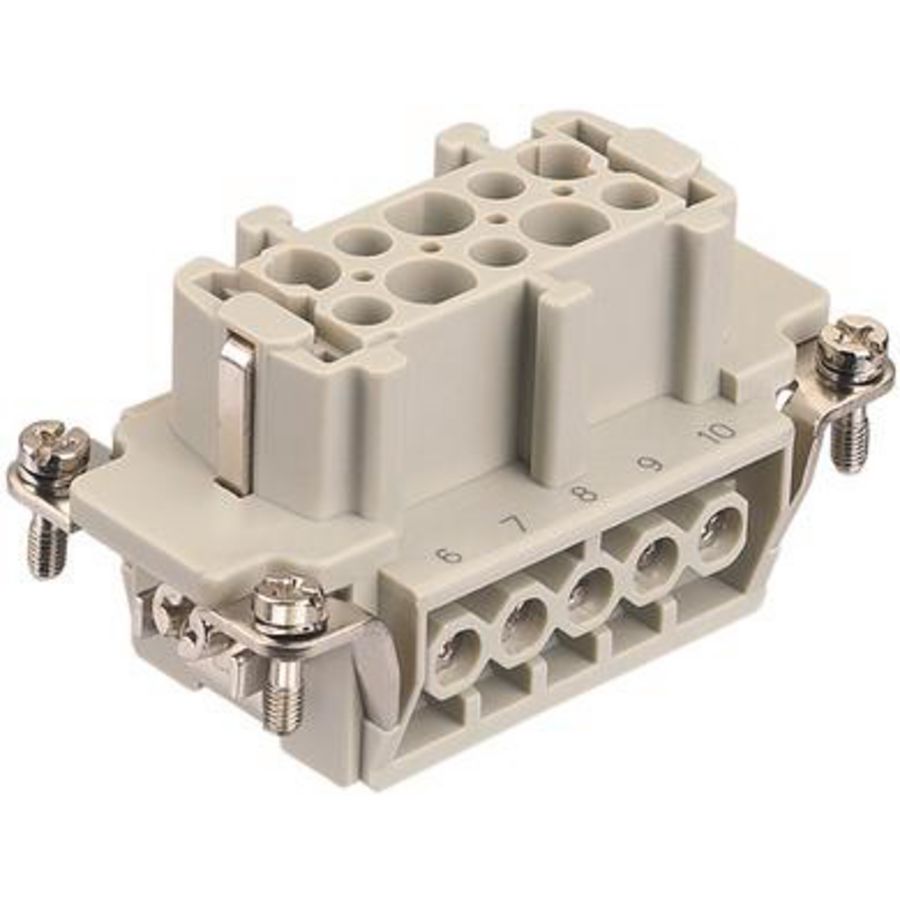 Contactblok Han E 10 Pos. vrouw Insert Screw