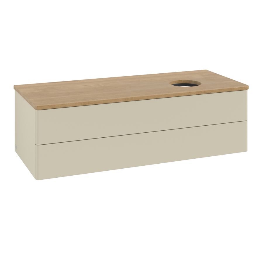 Wastafelonderkast Antao 1200x360x500mm S.Grey Matt Lacquer K23011HJ
