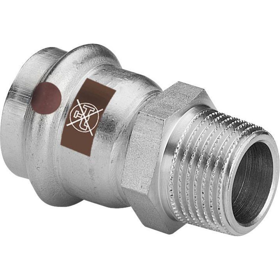 Puntstuk TEMPONOX persaansluiting RVS 28x1"bu.dr. 1711