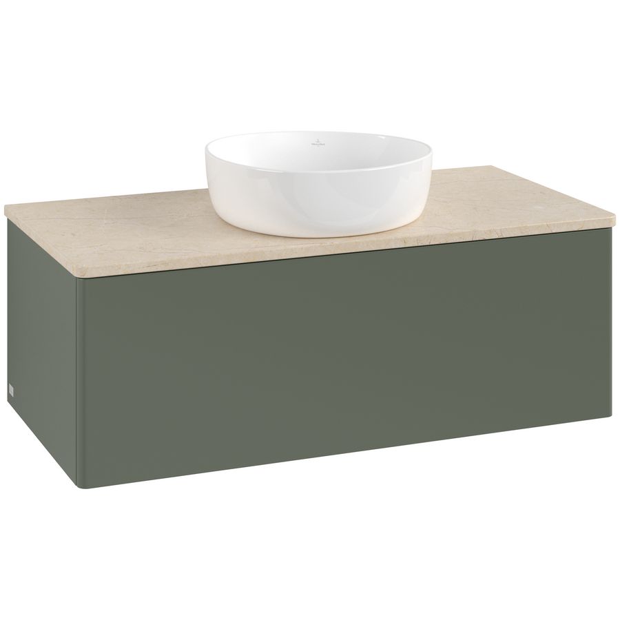 Wastafelonderkast Antao 1000x360x500mm L.Green Matt Lacquer L31013HL
