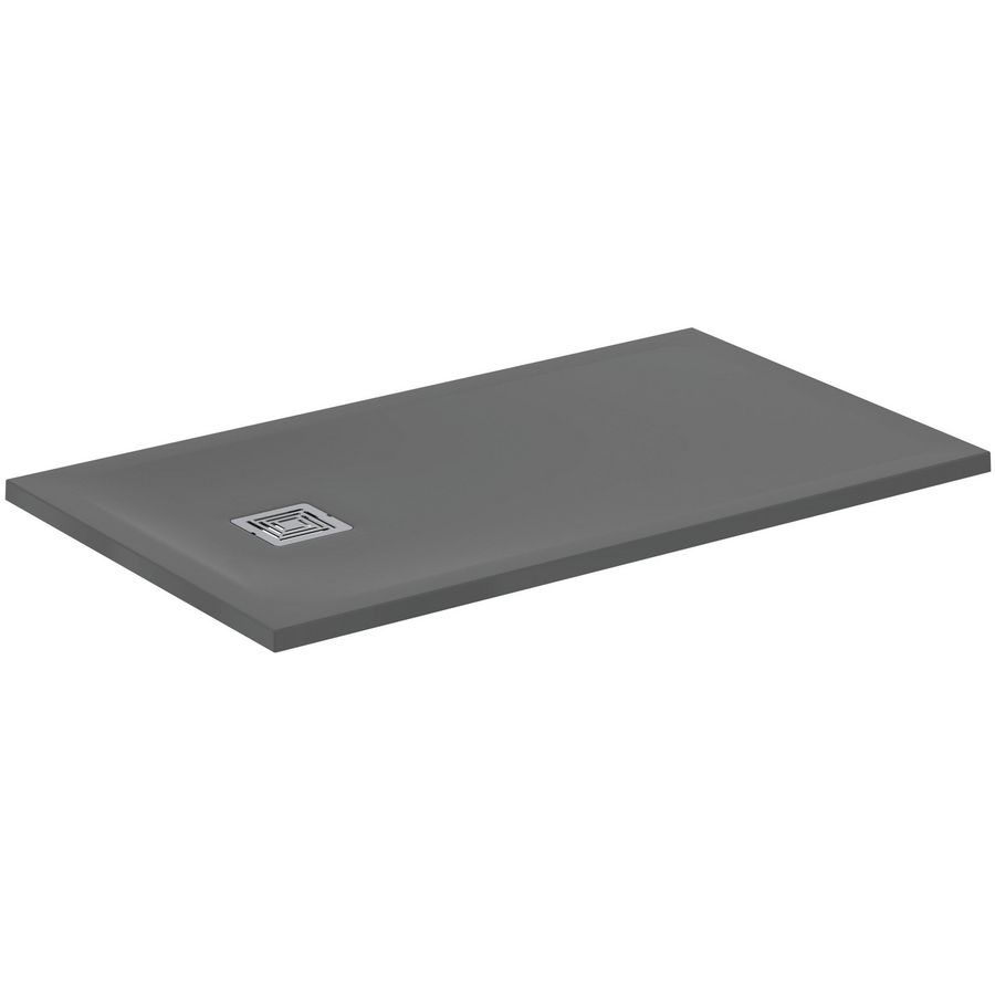 Douchebak rechthoek 1200x700x30mm Betongrijs Ultra Flat S +