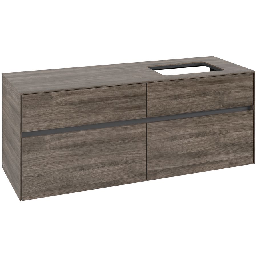 Wastafelonderkast Collaro 1400x548x500mm Sto.Oak C11800RK