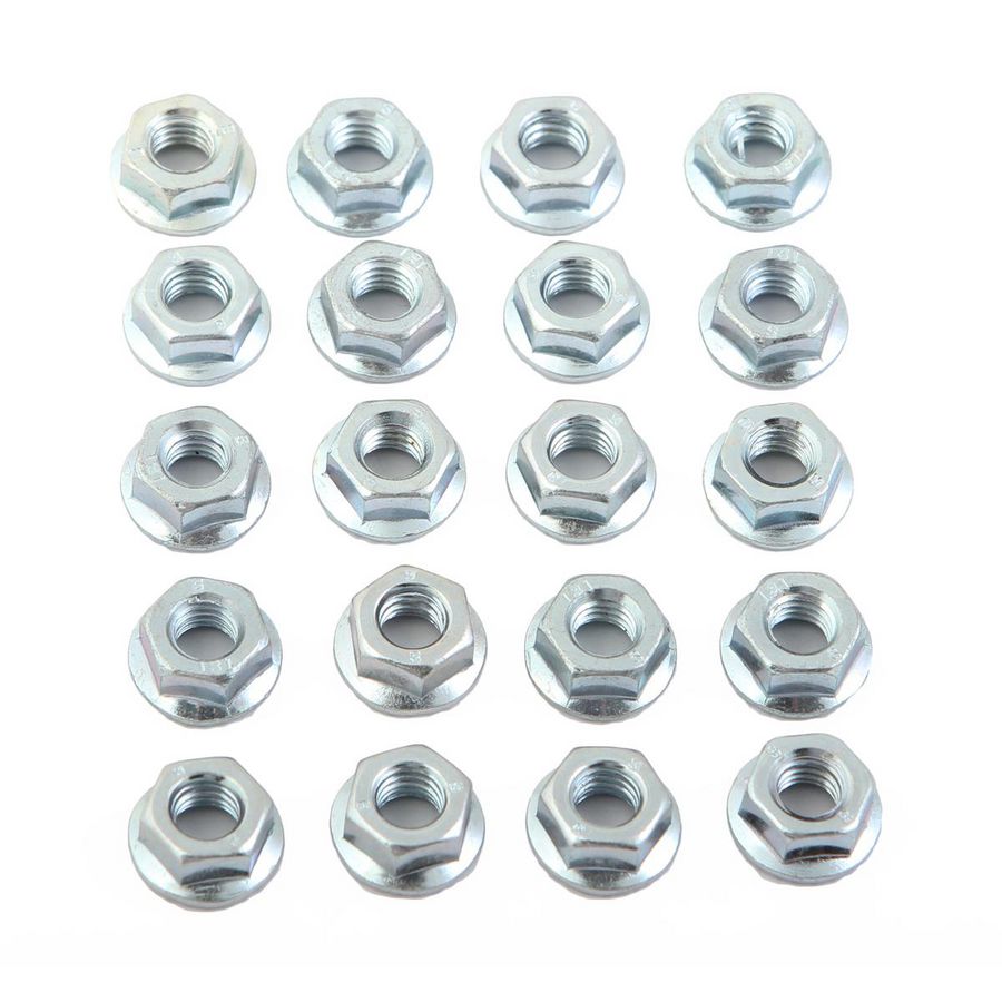 Set a 20st. Service set moer m6 flensmoer 07.95.82.015