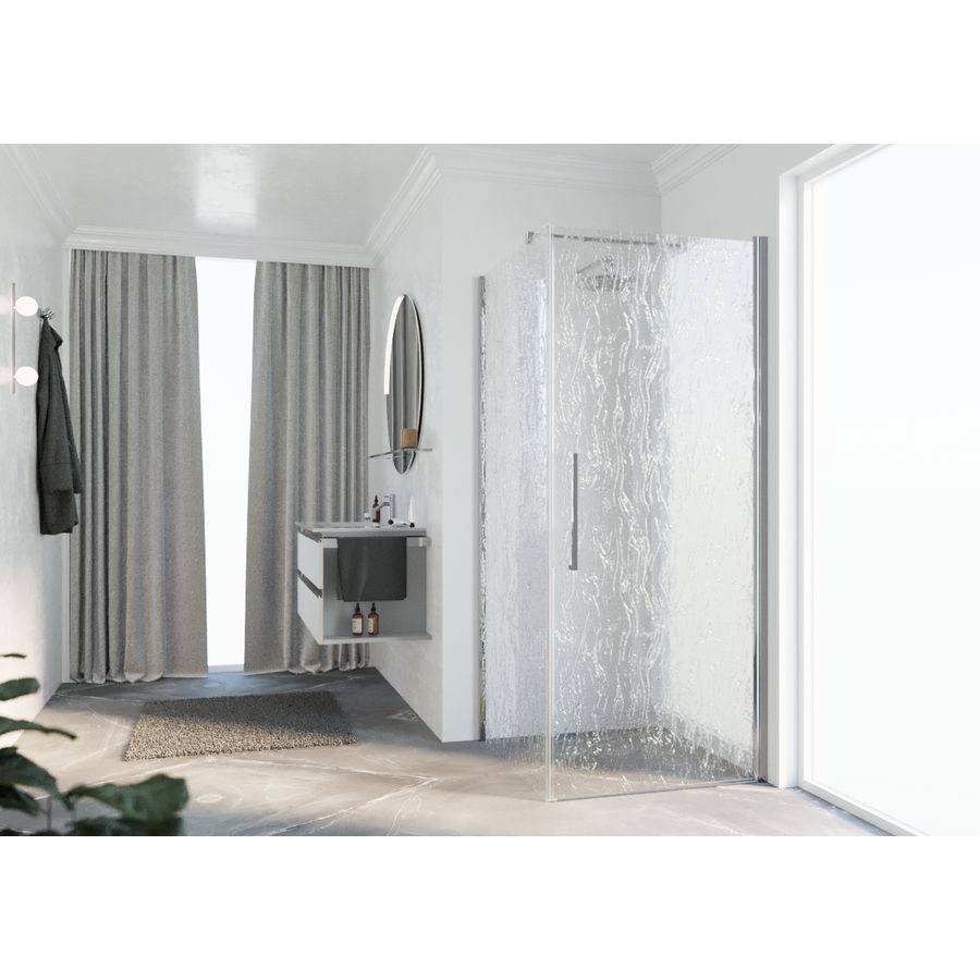 Zijwand Y2FG 1010-1030x2000mm chroom aqua