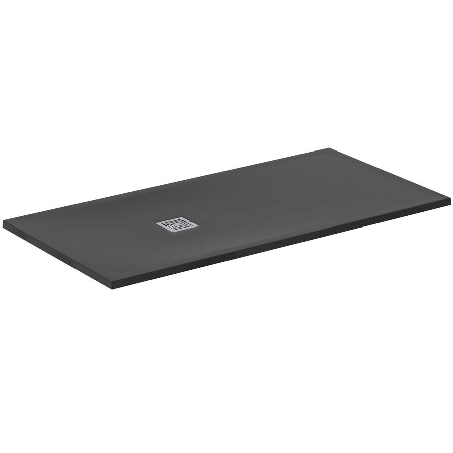 Douchebak Rechthoekig 1600x800x30mm Zwart Ultra Flat S +