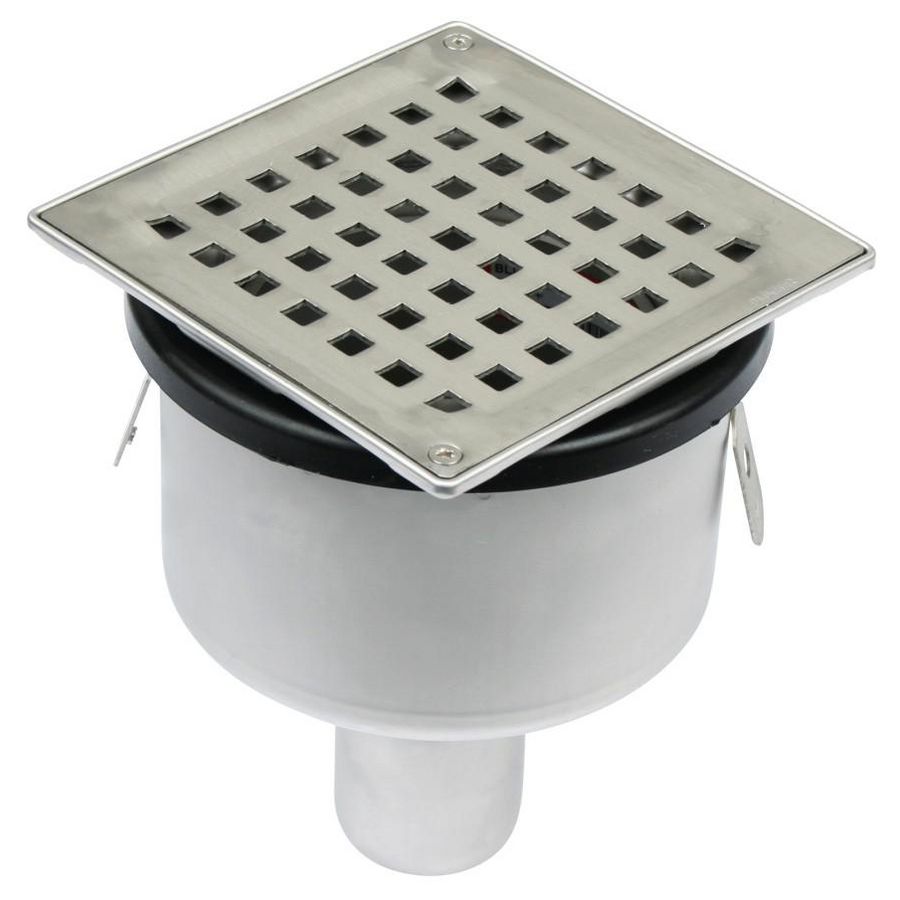 Vloerp tbv tegelvloer RVS304 Domestic 145x145xou50mm