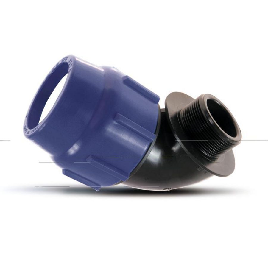 Puntknie PP tyleen klem 32x1"bu. PN16