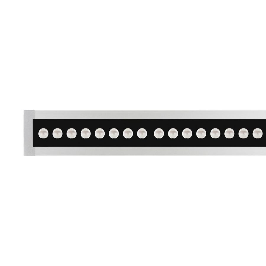 LED-Linear inbouwarmatuur 3000K 33W statisch asymm. gemiddel