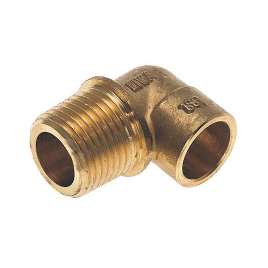 Puntknie messing soldeer 22x3/4"con.bt. KIWA/Gastec VVE=5