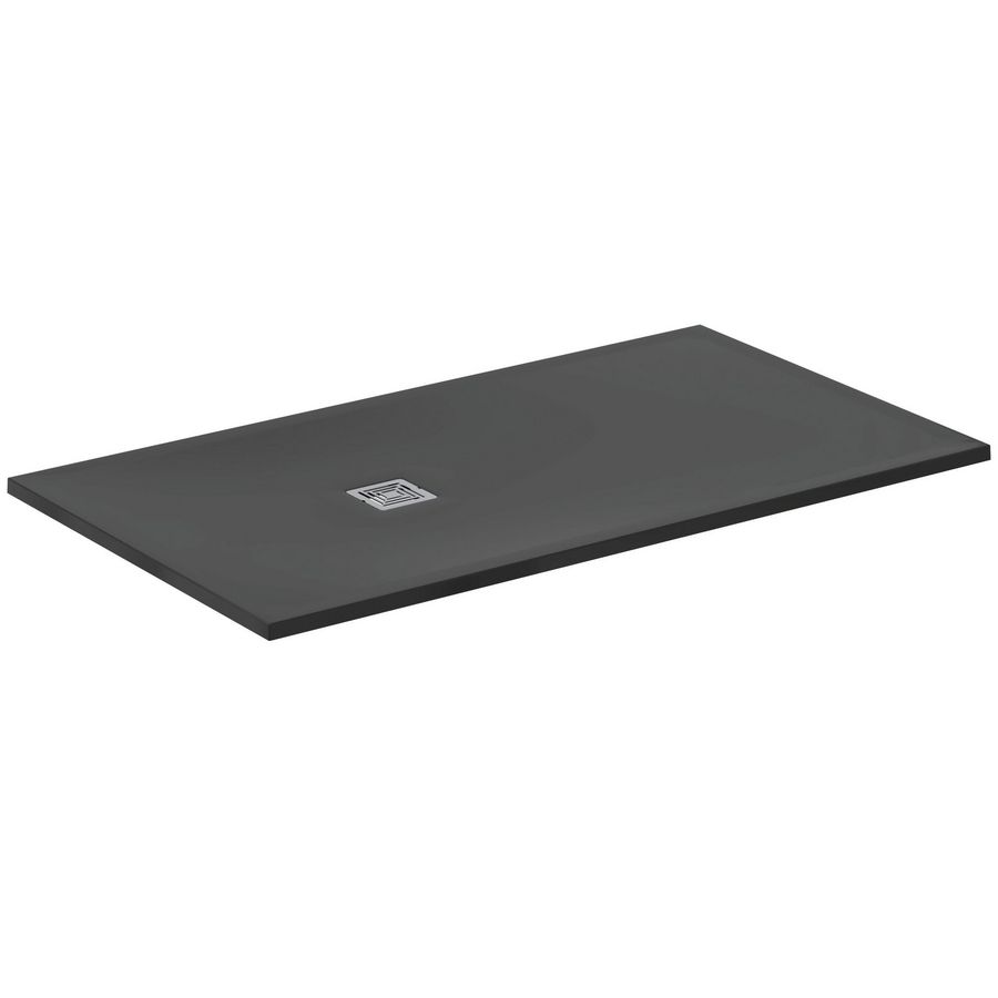 Douchebak Rechthoekig 1600x900x30mm Zwart Ultra Flat S +