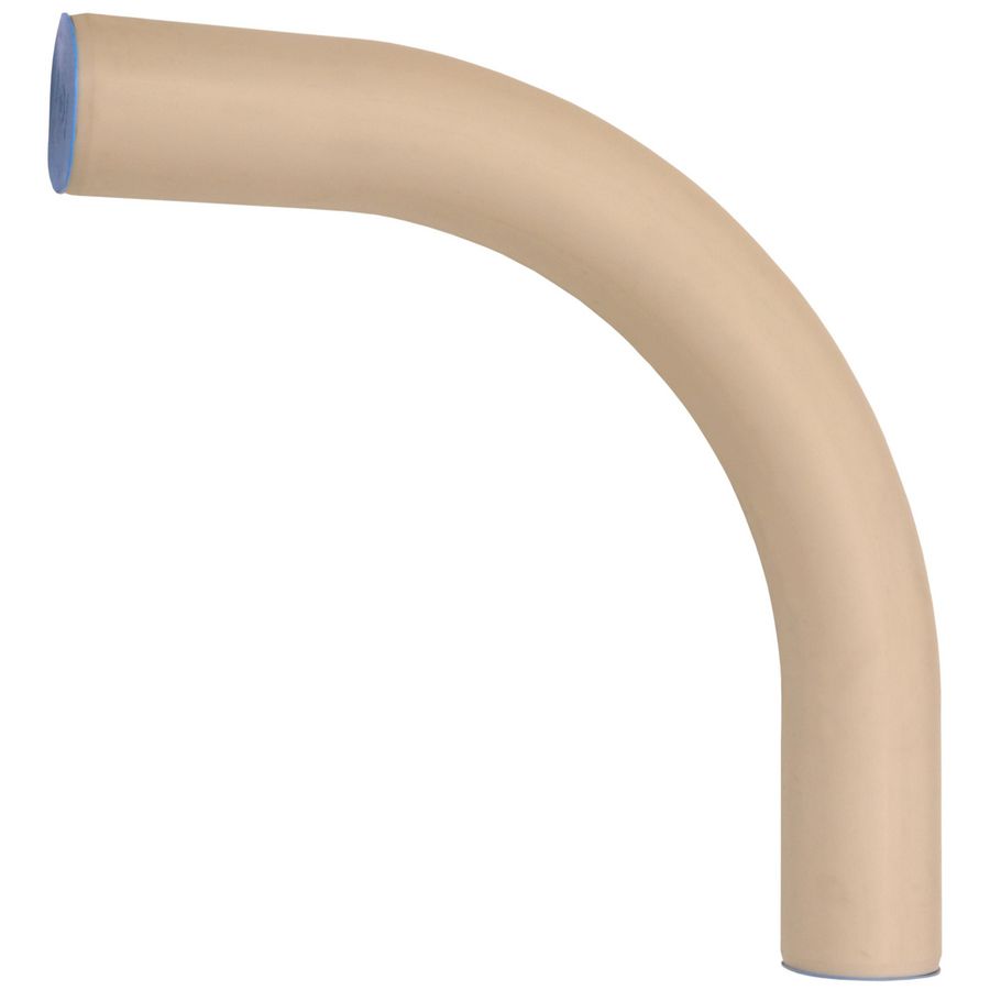 PVC bocht 90° 125mm PN10 SV creme