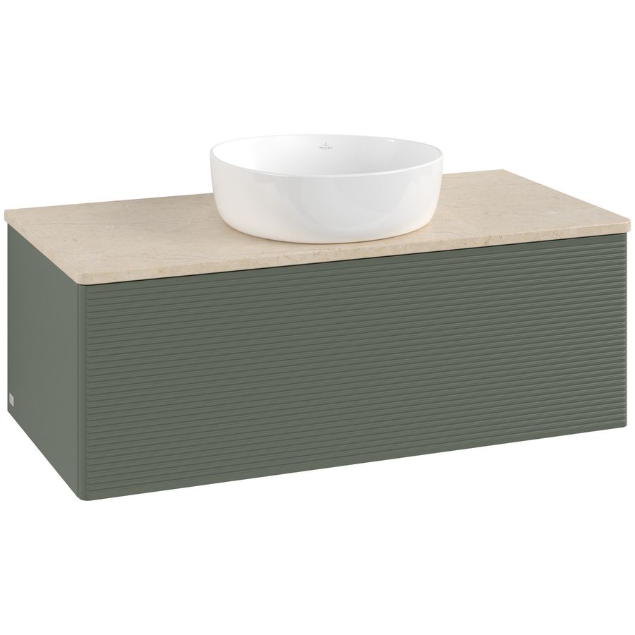 Wastafelonderkast Antao 1000x360x500mm L.Green Matt Lacquer L31113HL