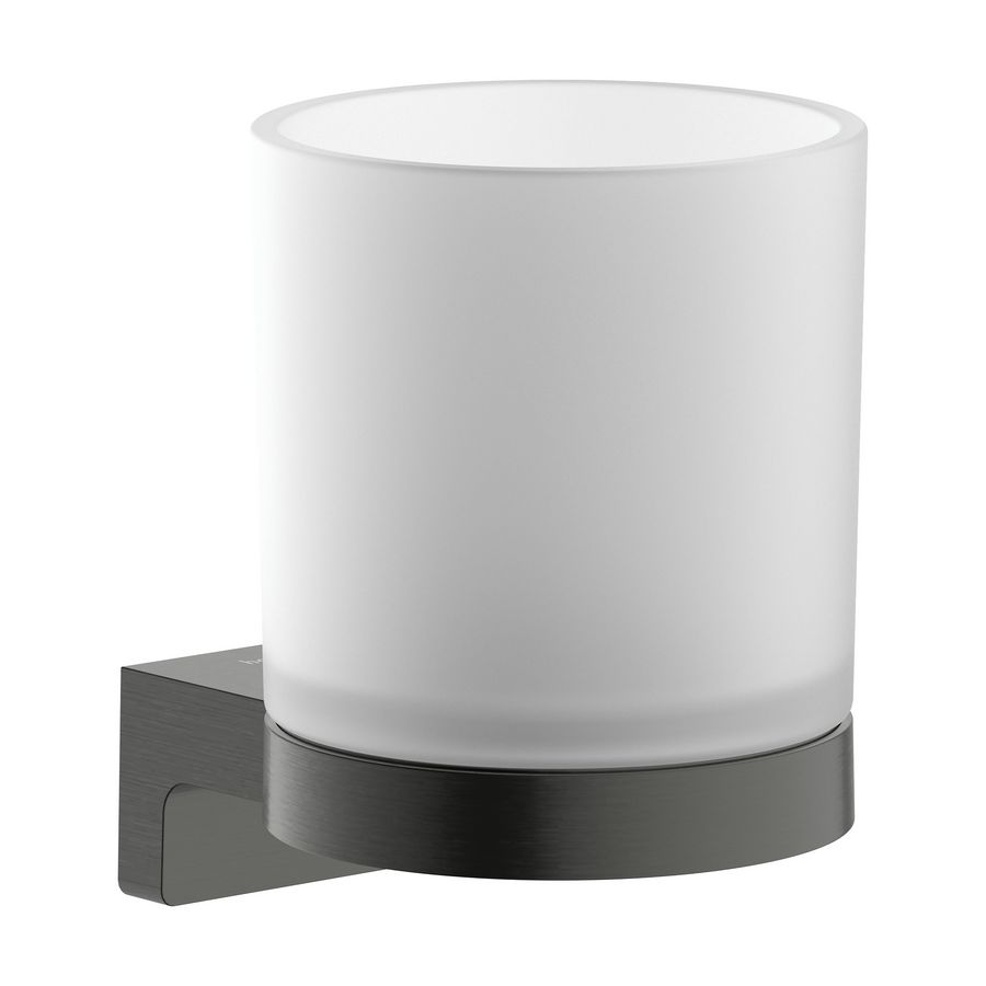 AddStoris S drinkbeker Brushed Black Chrome