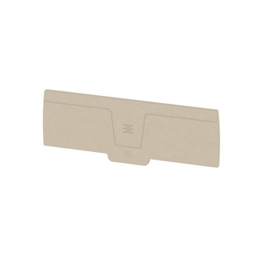 Afsluit- eindplaat d.beige h:127.75mm b:2.4mm V VVE=20