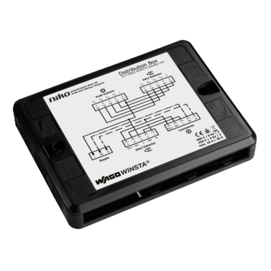 WAGO WINSTA verdeeldoos standbyminimalisatie P48 DALI-2