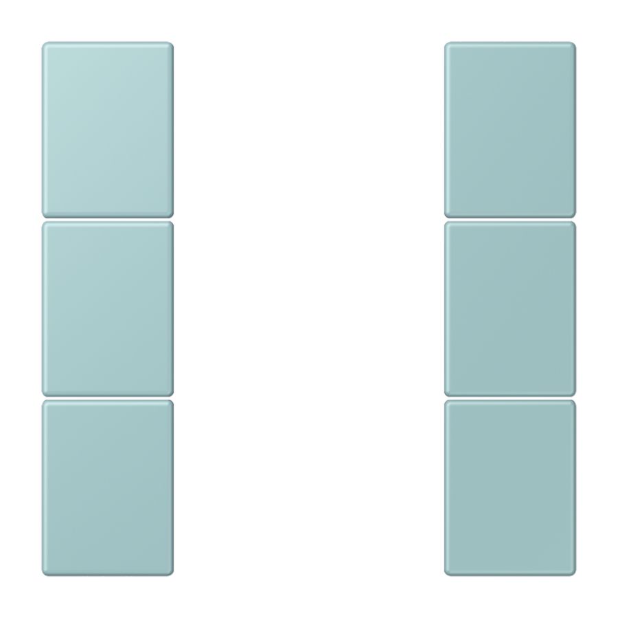 Tastafdekking F50 3-voudig compleet LC32033 KNX