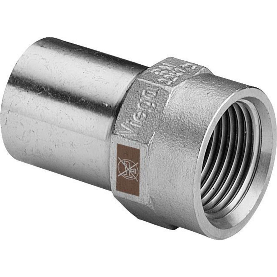 Insteekstuk TEMPONOX RVS spie-einde 22x1/2"bt.dr. 1712.1
