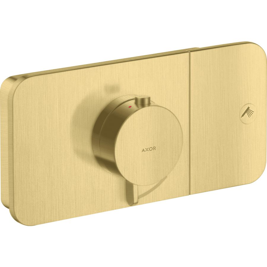 Inbouwmengkraan AXOR One thermostaatmodule 1F Brushed Brass
